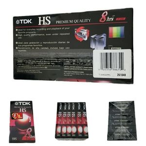 NOS 6 Lot Sealed TDK T-160 8 Hour VHS Blank Tapes